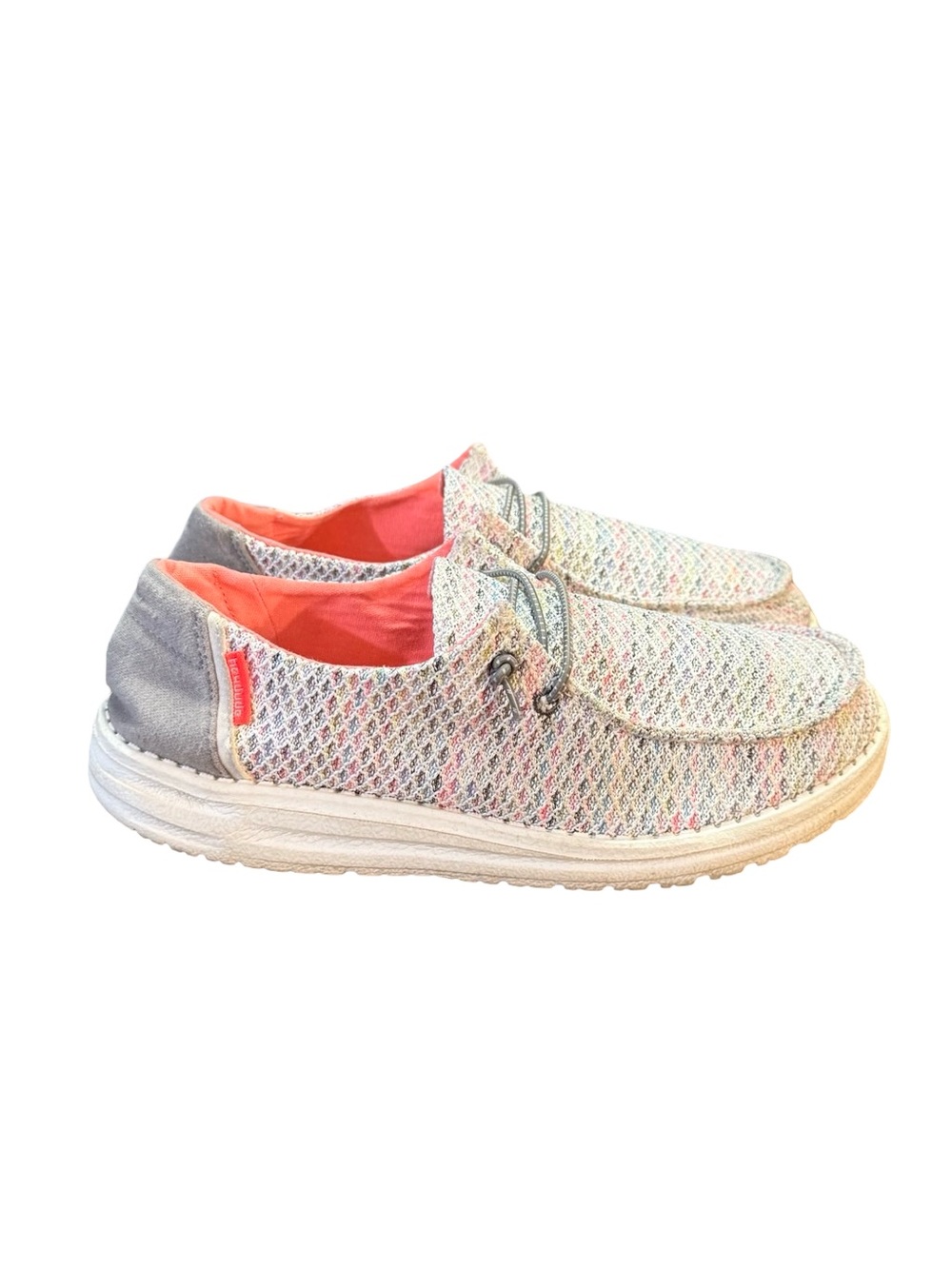 Hey Dude Wendy Sox Slip-On Shoes Peacock Pink/Multi Women’s Size 8